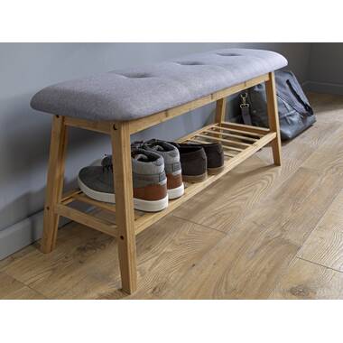 Gracie oaks apruva wood store storage bench